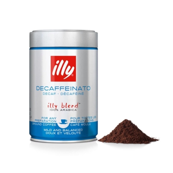 Illy Decaffeinato - gemalen koffie - 250 gram