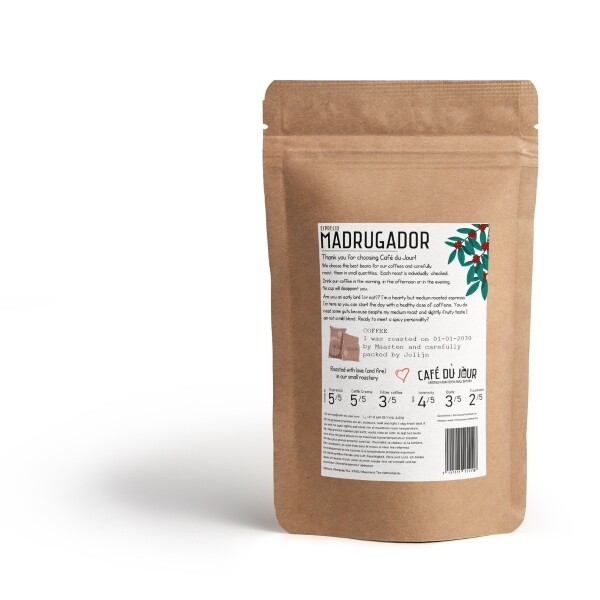 Café du Jour Espresso Madrugador Back