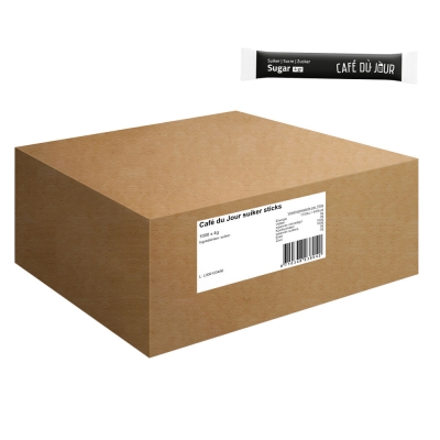 Pałeczki cukrowe - 4 gramy cukru na pałeczkę - 1000 sztuk