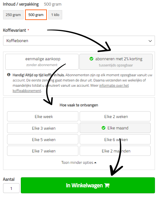 Obraz ilustrujący proces rejestracji na subskrypcję kawy Café du Jour